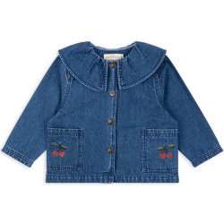 Konges Sløjd Dětská riflová bunda MAGOT DENIM SHIRT GOTS modrá KS101582