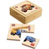Dřevěná hračka Dino první puzzle Tatra 6 x 4 dílků 9 x 9 cm v krabičce