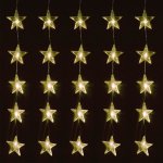 Linder Exclusiv Vánoční světelný závěs Hvězdy 40 LED Teplá bílá – Zboží Mobilmania