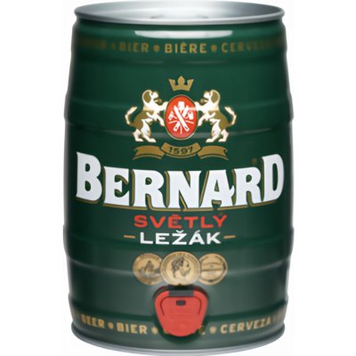 Bernard světlý ležák 12° 5 l (sud) – Sleviste.cz