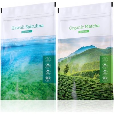 Energy Hawaii Spirulina tabs 200 tablet + Organic Matcha powder 50 g – Zboží Mobilmania