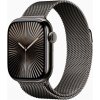 Chytré hodinky Apple Watch Series 10 46mm Cellular břidlicově šedý titan s břidlicově šedým milánským tahem S/M MC7R4QC/A