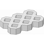 CS-BETON s.r.o. CSB VEGETAČNÍ TVÁRNICE velká 60 x 40 x 8 cm Šedá paleta 44 ks – Hledejceny.cz