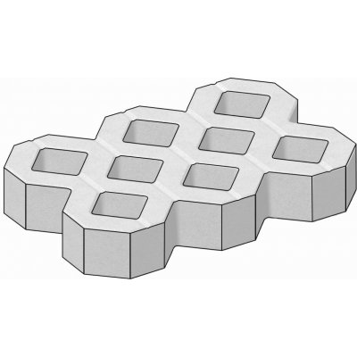 CS-BETON s.r.o. CSB VEGETAČNÍ TVÁRNICE velká 60 x 40 x 8 cm Šedá paleta 44 ks – Hledejceny.cz