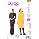 Střih na dámské elegantní šaty Burda 6068 – Zboží Mobilmania