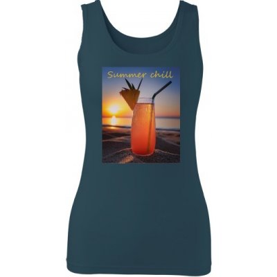 Tílko s potiskem Summer chill Námořní modrá – Sleviste.cz