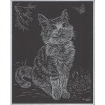 SMT Creatoys Vyškrabovací obrázek stříbrný 20x25 cm Pes a kočka – Sleviste.cz