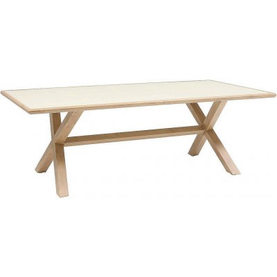 DEOKORK Hliníkový stůl BERGAMO 220x113 cm efekt dřeva – Hledejceny.cz