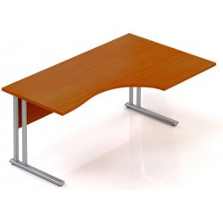 Lenza Ergonomický stůl Visio 160 x 100 cm, pravý, třešeň