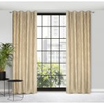 Pierre Cardin ZATEMŇOVACÍ ZÁVĚS NA KROUŽCÍCH PIERRE CARDIN MARGO 140X250 CM BÉŽOVÁ – Hledejceny.cz