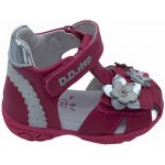 D-D-step svítící kožené sandály AC290-384 21 růžová – Zboží Dáma