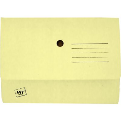 HIT Office A4 Papírové odkládací kapsy na dokumenty žluté 20 ks