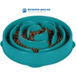 Outward Hound Zpomalovací miska FUN FEEDER DROP tyrkysová Medium 20 cm – Zboží Dáma