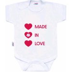 NEW BABY Body s potiskem New Baby MADE IN LOVE – Hledejceny.cz