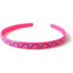Plastová čelenka do vlasů růžová – Zboží Dáma