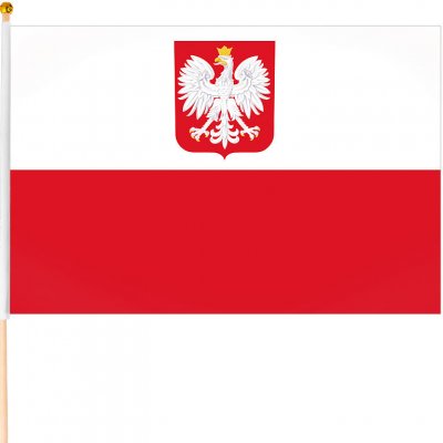 Polská vlajka 45x30cm – Zboží Dáma