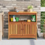 OMAXI 673758 Zahradní konzolový stůl 80 x 35 x 75 cm masivní akáciové dřevo – Hledejceny.cz