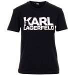Karl Lagerfeld dámské tričko s potiskem černé – Zboží Mobilmania