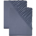 Livarno home žerzej prostěradlo prostěradel 2ks tmavě modré 90-100x200 – Zboží Dáma