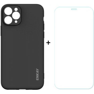 ENKAY Obal + tvrzené sklo Apple iPhone 11 Pro černý 22292 – Zboží Živě