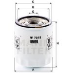 W 7015 MANN-FILTER Olejový filtr | Zboží Auto