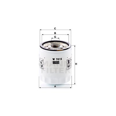 W 7015 MANN-FILTER Olejový filtr | Zboží Auto