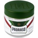 Krém a gel po holení Proraso Green Pre-Shave Cream krém pro snadnější oholení s mentolem a eukalyptem 100 ml