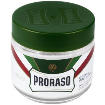 Proraso Green Pre-Shave Cream krém pro snadnější oholení s mentolem a eukalyptem 100 ml