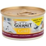 Gourmet Gold cat Casserole Hovězí, Kuřecí v rajčatové omáčce 85 g – Zbozi.Blesk.cz