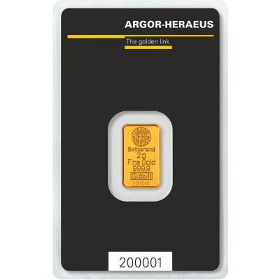 Argor-Heraeus zlatý slitek 2 g – Sleviste.cz