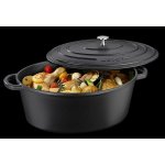 KELA Pekáč litinový s poklicí CALIDO 36x29 cm černá KL-12474 – Sleviste.cz