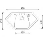 Sinks TLNA98051072 NAIKY 980 Titanium – Hledejceny.cz