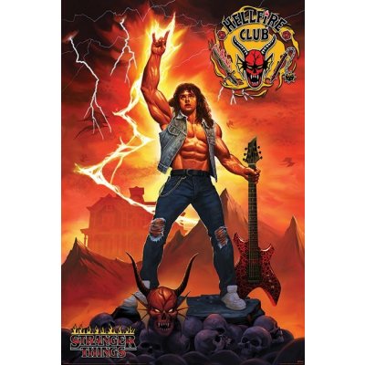 Plakát 61x91,5cm - Stranger Things 4 - Hellfire Club Rock God – Zboží Dáma
