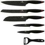 Berlingerhaus Sada nožů s mramorovým povrchem Granit Diamond Line 6 ks – Zboží Dáma