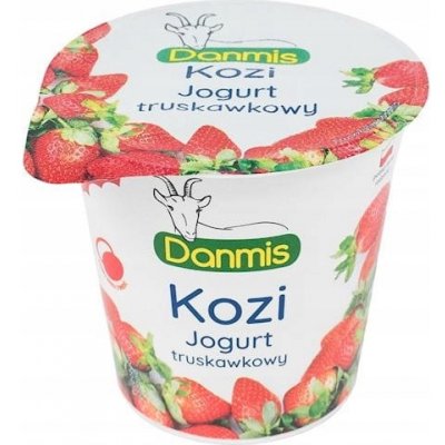 Danmis Kozí jahodový jogurt 125 g – Zboží Dáma
