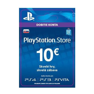 PlayStation Store dárková karta 10 € – Zboží Mobilmania