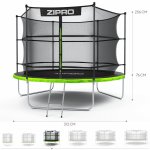 ZIPRO Jump Pro 312 cm + vnitřní bezpečnostní síť – Zbozi.Blesk.cz