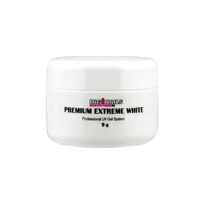IngiNails Modelovací UV gel Premium Extreme White 5 g