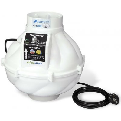 Prima Klima WHISPERSBLOWER 800 m3/h 125mm EC plynulá regulace – Hledejceny.cz
