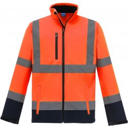 Yoko Bunda HVK09 Hi-Vis softshellová COT-79VK09zw401 Oranžová fluorescent/navy