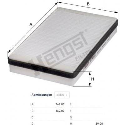 Filtr vzduchu kabiny daf cf euro 6 od 05/2013, cf85 od 2001, ginaf x, tatra phoenix 0056878_A, , , – Hledejceny.cz