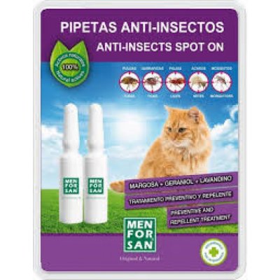 Menforsan Spot-On Antiparazitní pipety pro kočky 2 x 1,5 ml