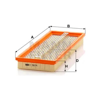 MANN FILTER Vzduchový filtr C 3874 – Hledejceny.cz