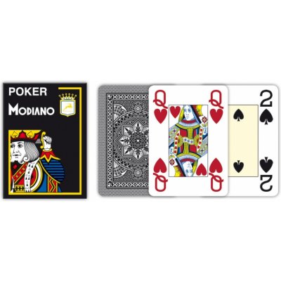 Modiano Texas Poker Size 4 Jumbo Index Profi plastové černá – Sleviste.cz