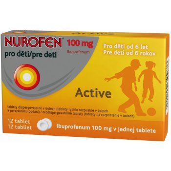 NUROFEN PRO DĚTI ACTIVE POR 100MG POR TBL DIS 12