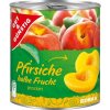 Konzervované ovoce G&G Pfirsiche halbe Frucht 820 g