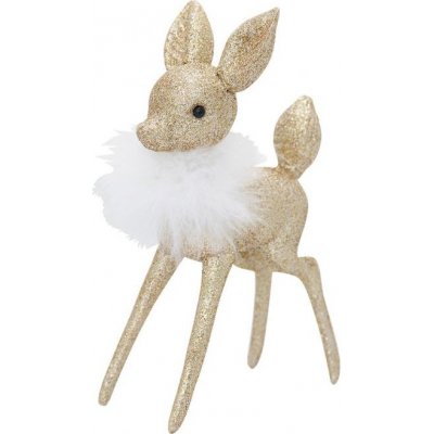 GreenGate Vánoční ozdoba Bambi zlatá-9x5x18cm – Zboží Dáma