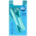 Canpol babies Plastové lžičky Termo 2 ks tyrkysové – Hledejceny.cz