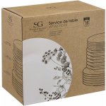 Secret de Gourmet Porcelánová jídelní sada WHITE FLORAL pro 6 osob bílý 18 ks – Hledejceny.cz