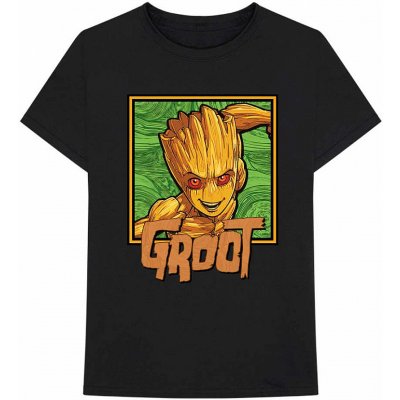 Marvel Comics tričko I am Groot Groot Square Black – Zboží Mobilmania